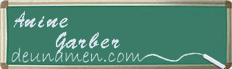 Anine Garber Visitenkarte